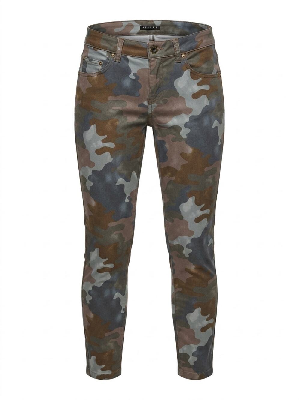 Sisley Camouflage Camo Print Stretch Skinny Pants Women Size 4